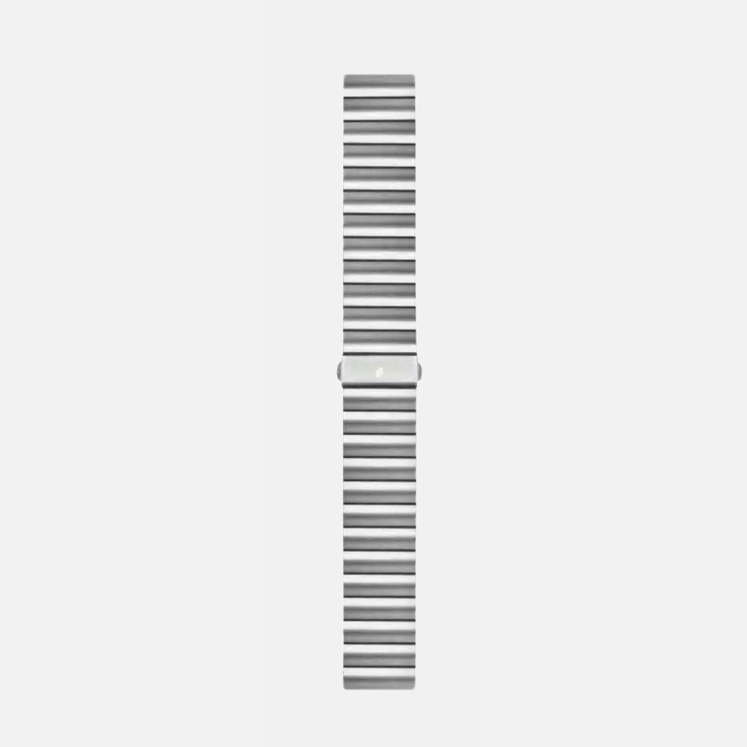 20mm 22mm Stainless Steel Chain Link Strap Silver PLAIN SUPPLIES