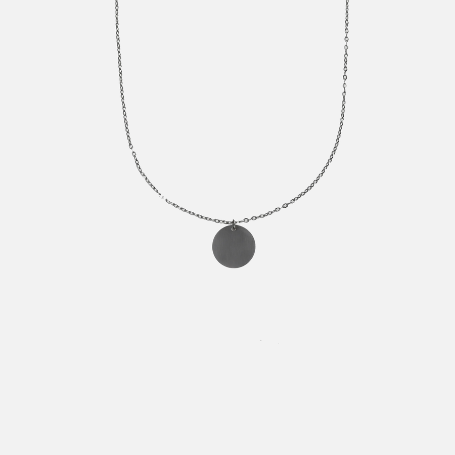 Round Tag Chain Necklace