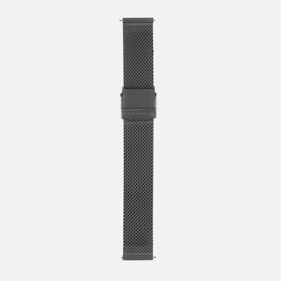 [Seconds & Sample Sale] 16/18/20mm Stainless Steel Mesh - Gunmetal