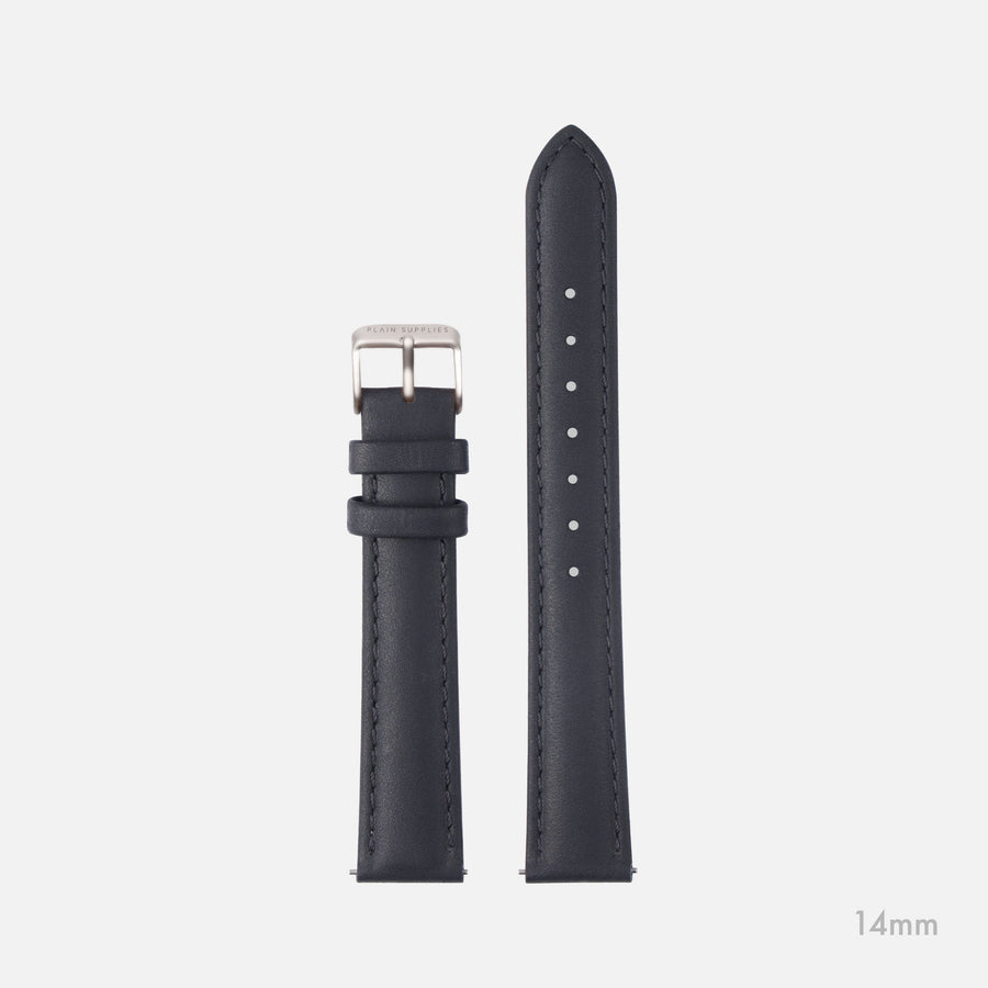 [Seconds & Sample Sale] 14mm Mickey Stitched Leather Straps - Grey