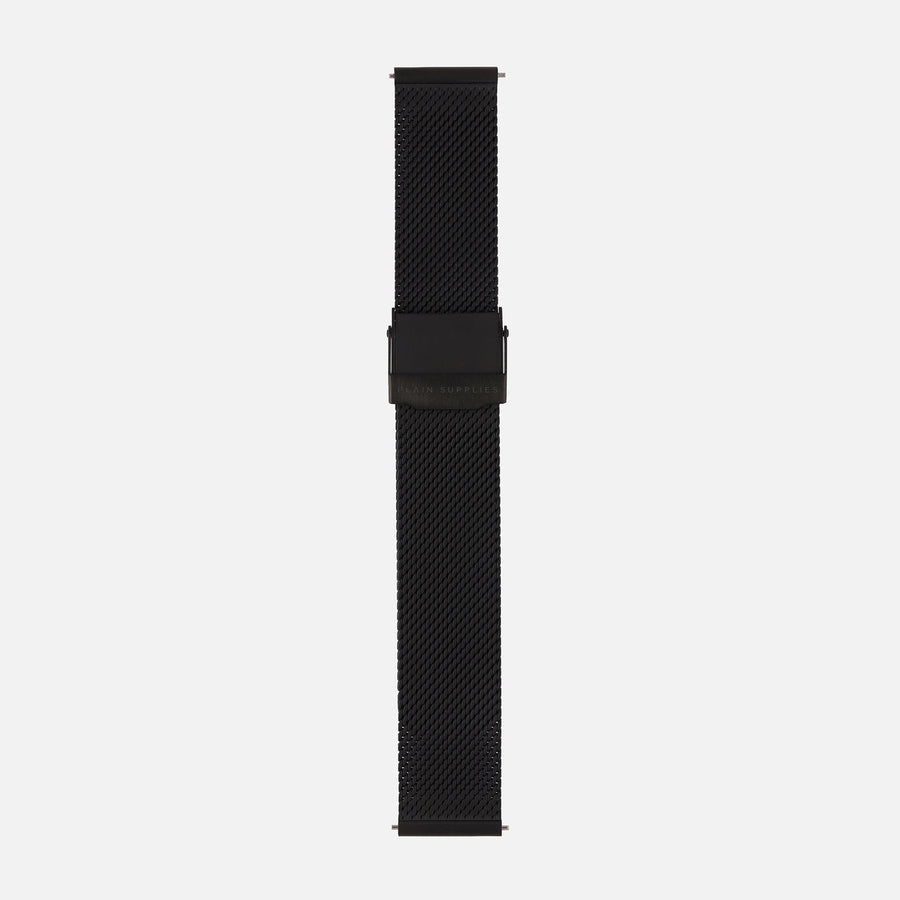 [Seconds & Sample Sale] 18/20mm Stainless Steel Mesh - Black