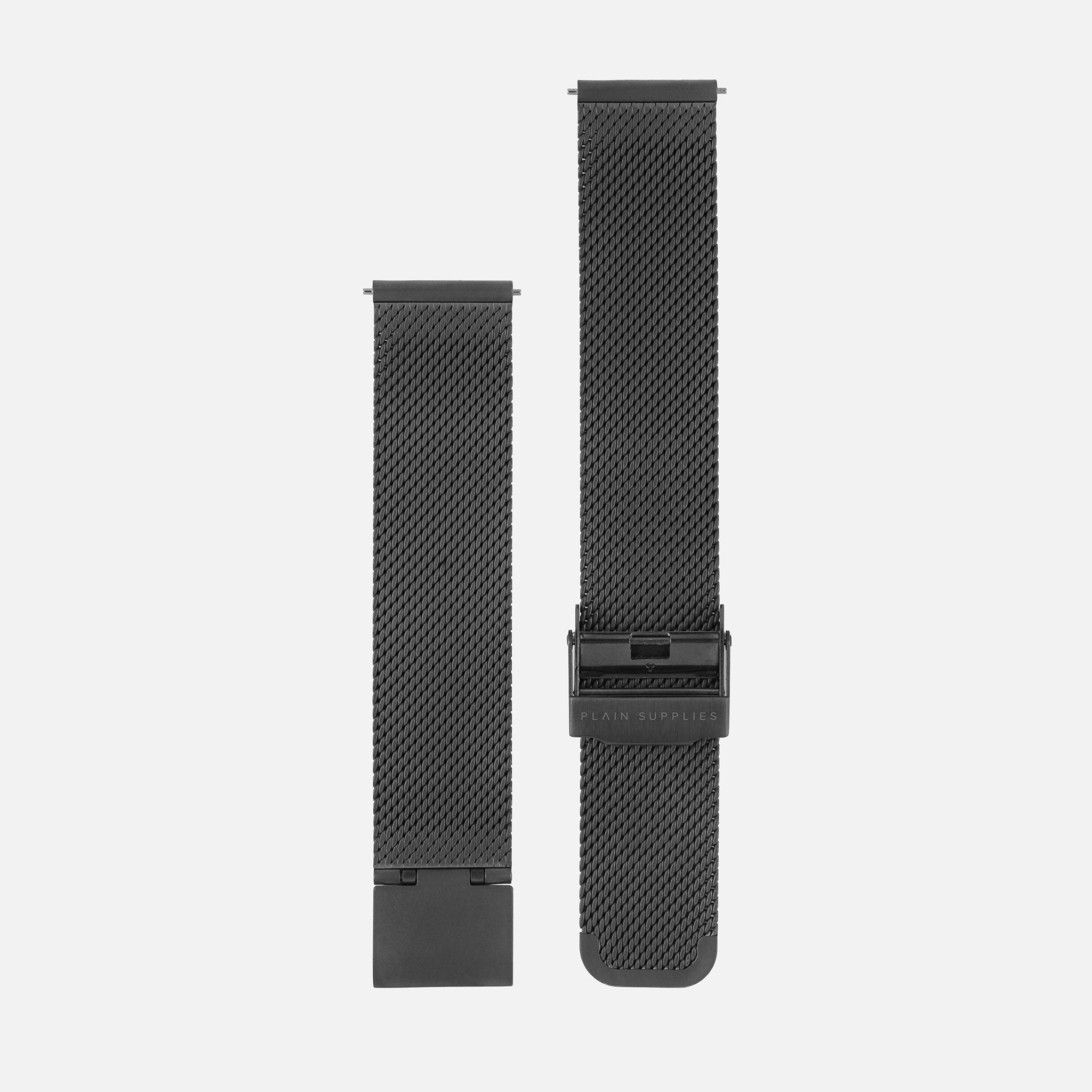 [Seconds & Sample Sale] 16/18/20mm Stainless Steel Mesh - Gunmetal