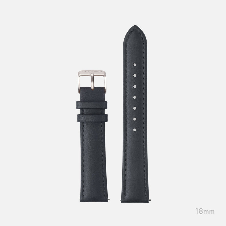 [Seconds & Sample Sale] 14mm Mickey Stitched Leather Straps - Grey