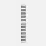 20mm/22mm Stainless Steel Chain Link Strap - Silver