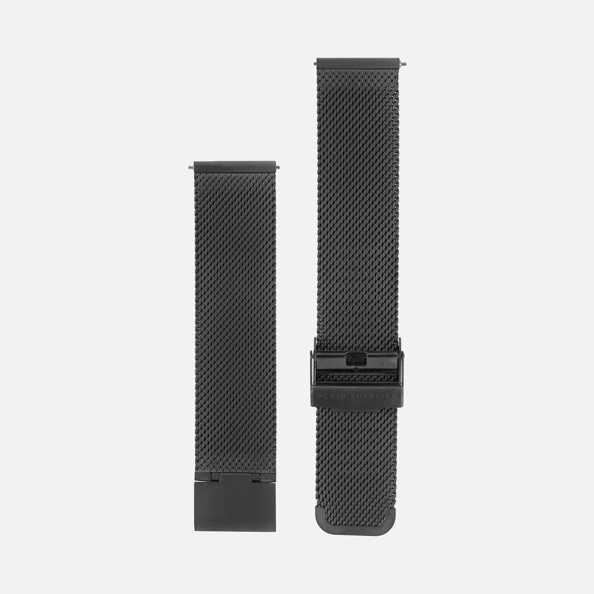 [Seconds & Sample Sale] 16/18/20mm Stainless Steel Mesh - Gunmetal