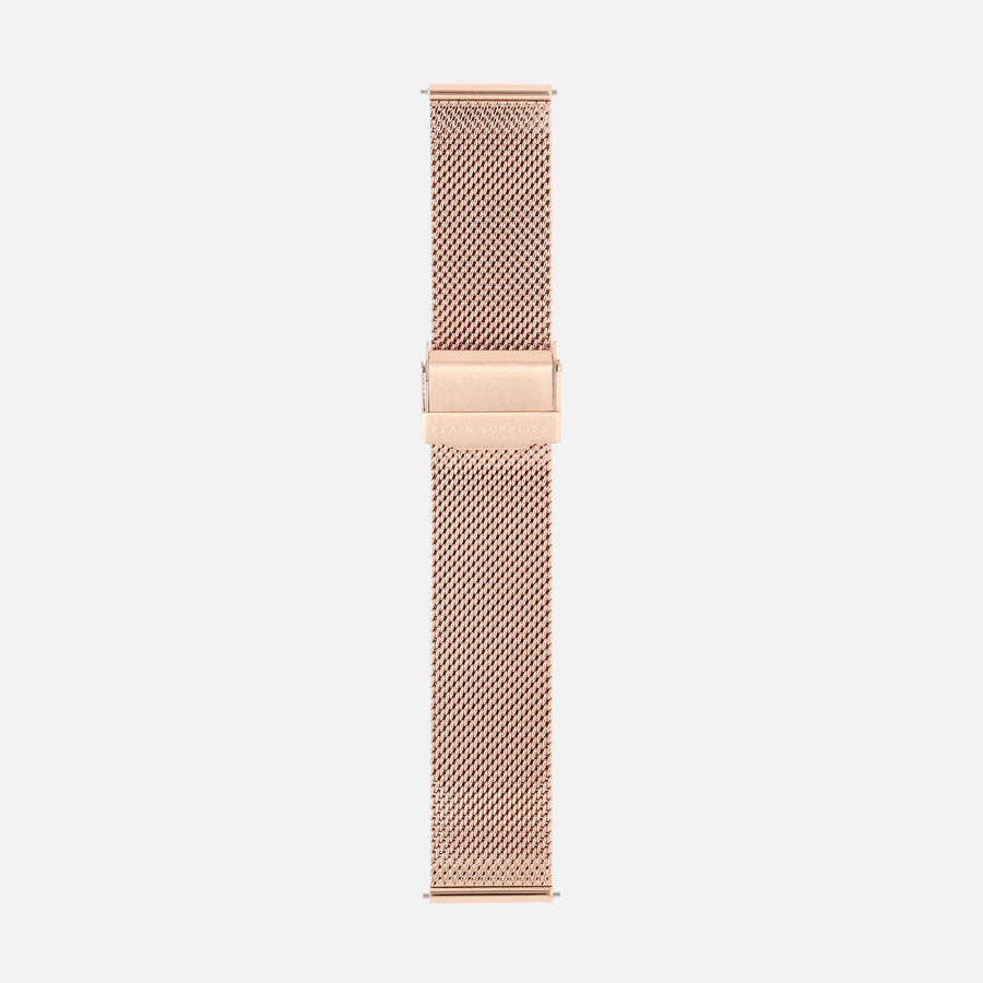 [Seconds & Sample Sale] 14/16/18/20mm Stainless Steel Mesh - Rose Gold