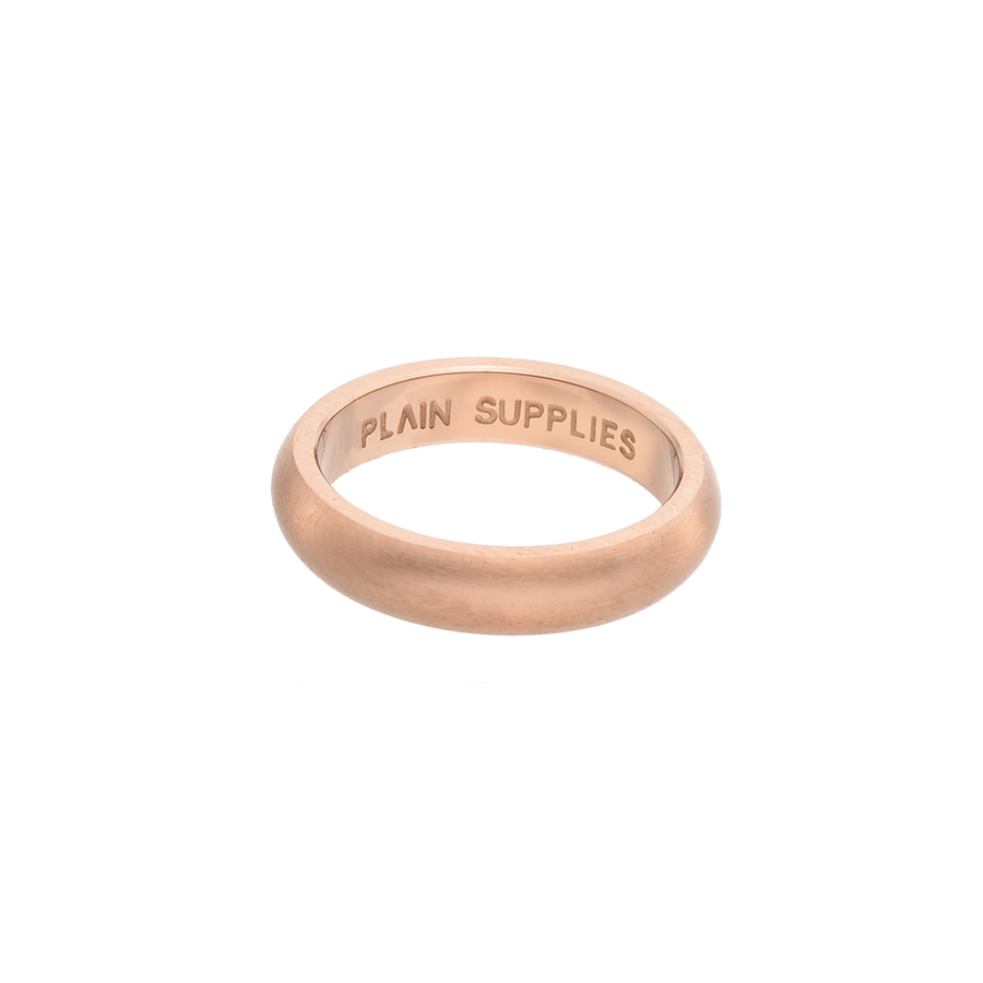 Gold plain 2025 band ring