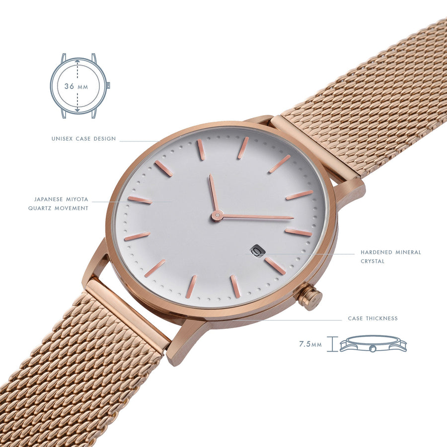 [Seconds & Sample Sale] The Everyday Watch II — Rose Gold