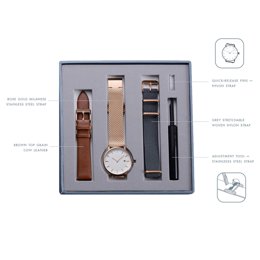 [Defect/Sample Sale] The Everyday Watch II — Rose Gold