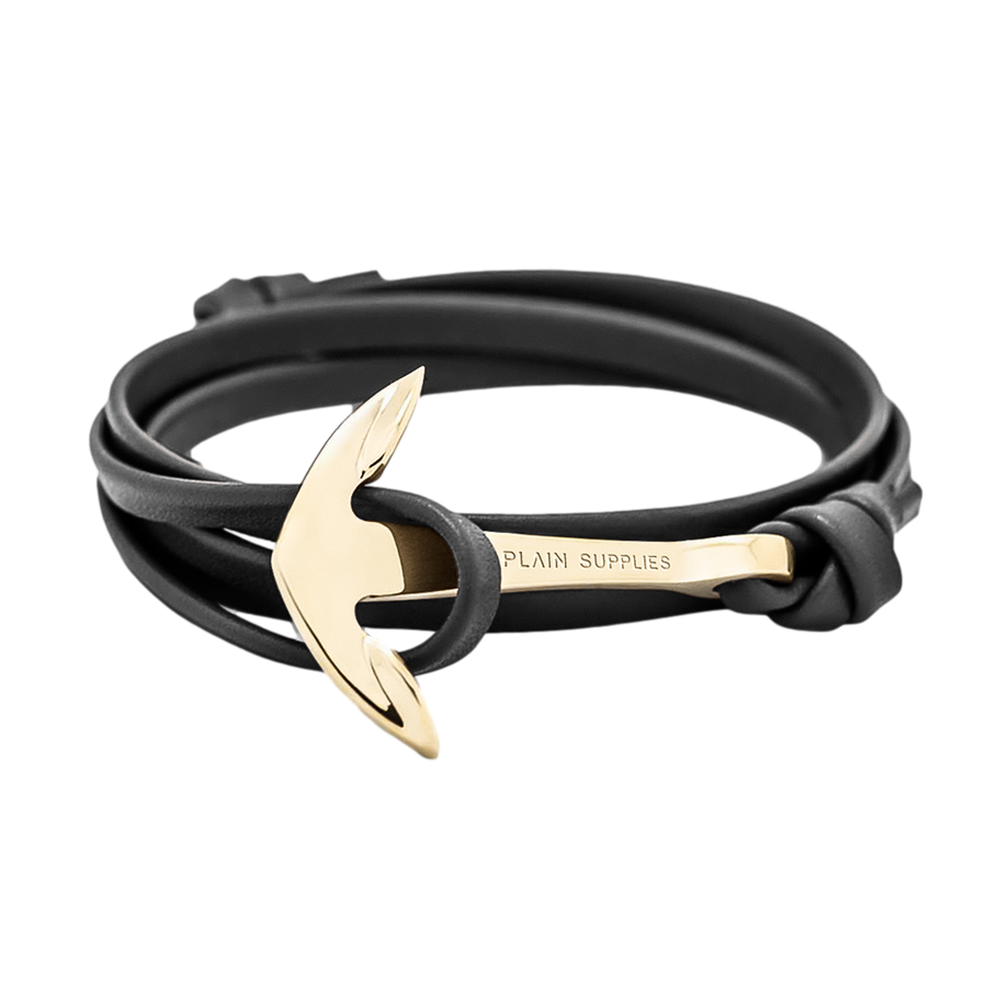 [Defect/Sample Sale] Anchor Leather Bracelet