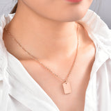 Tag Chain Necklace