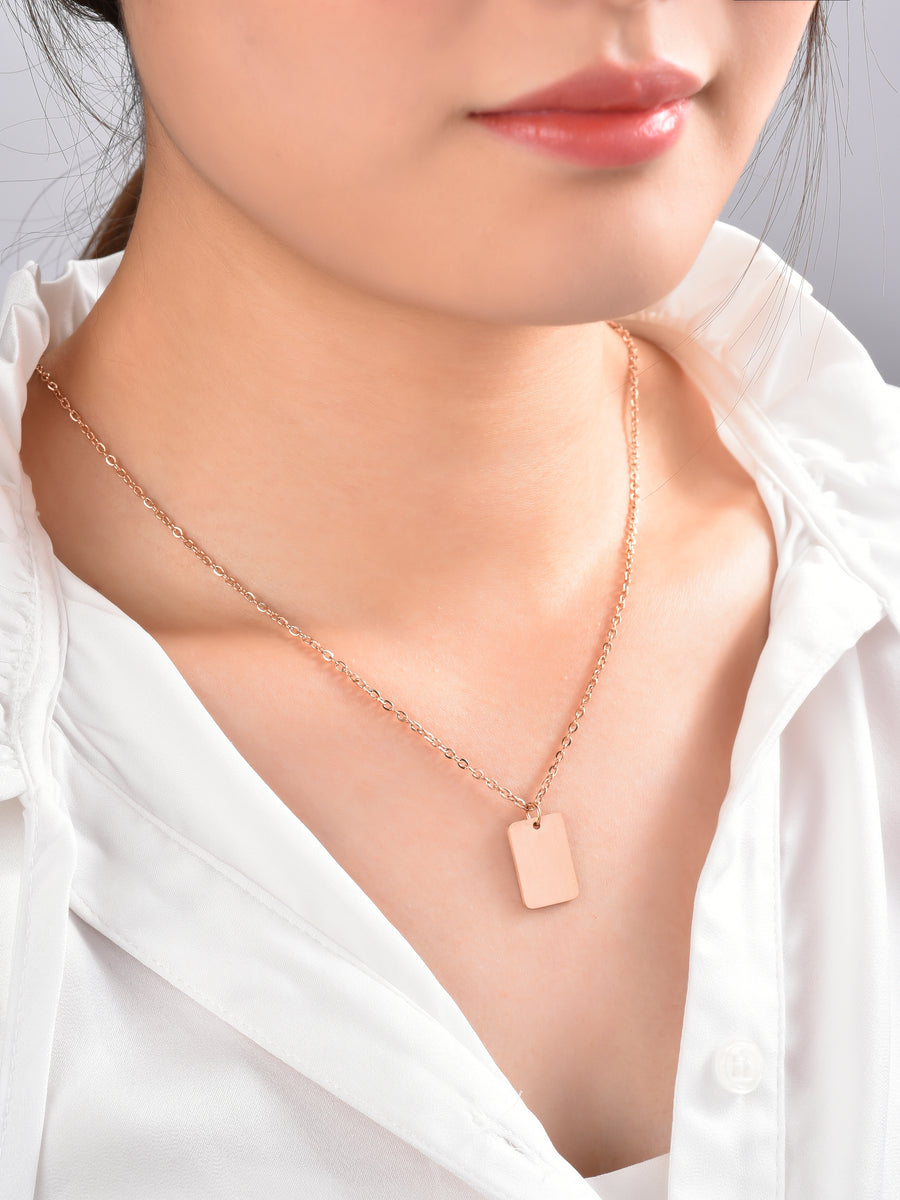Tag Chain Necklace