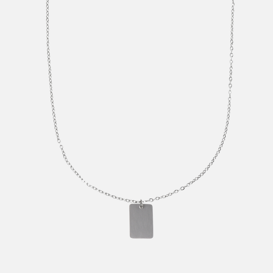 [Defect/Sample Sale] Tag Chain Necklace